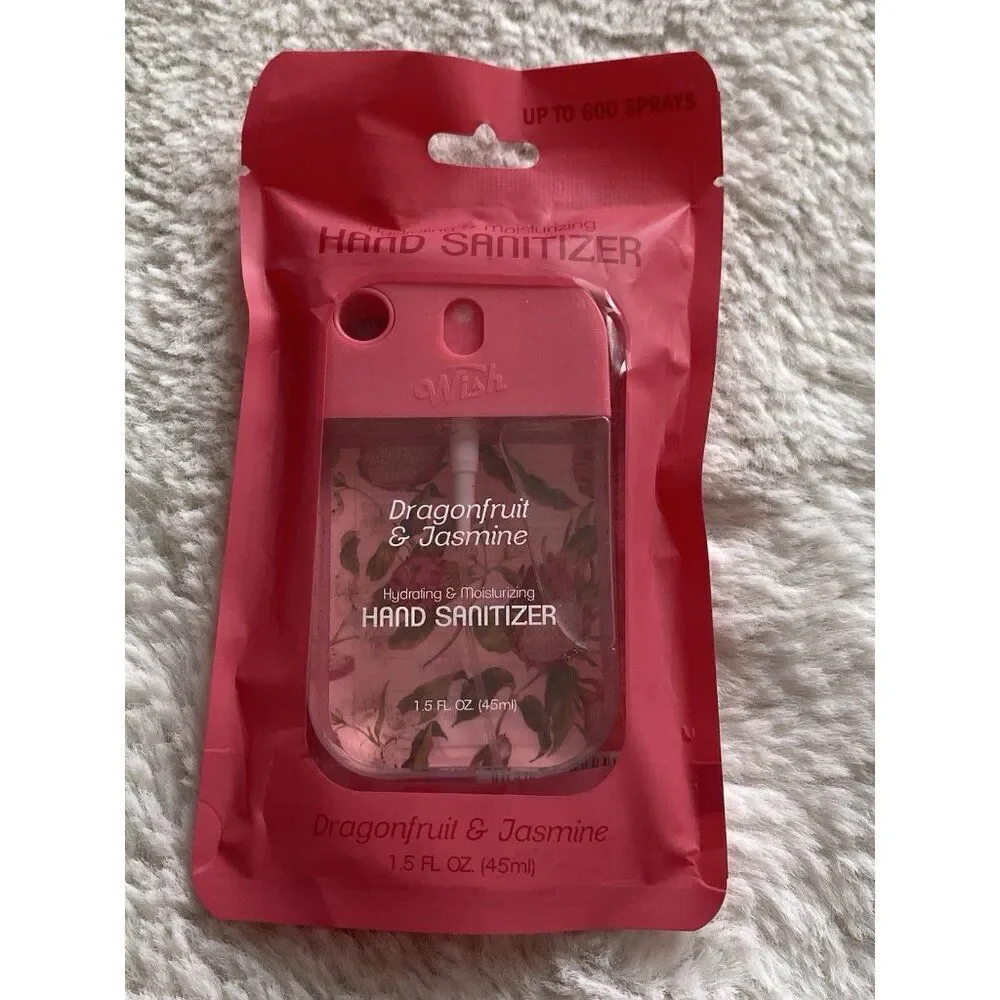 Wish Scented Hand Sanitizer Spray 1.5 Fl‎ Oz Dragonfruit And Jasmine Hydrating